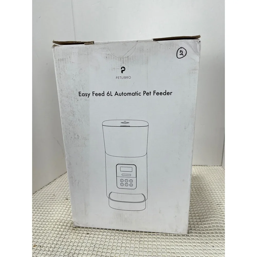 Petlibro Easy Feed 6L Automatic Pet Feeder Black LCDWiFi‎ Programmable